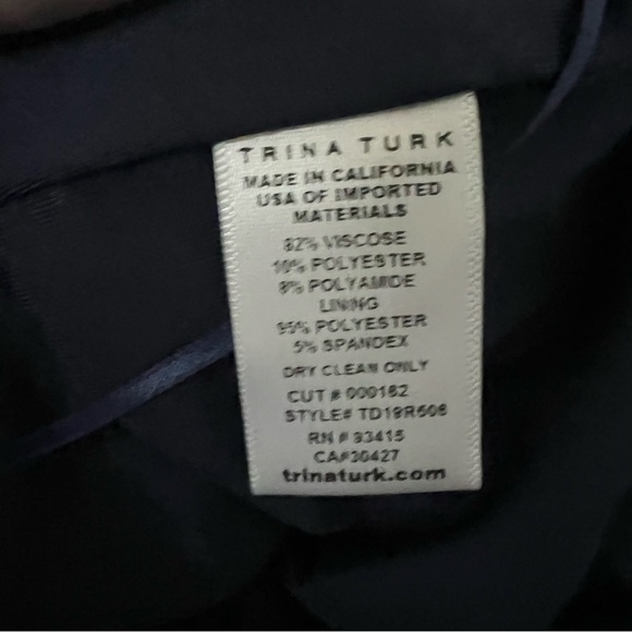 New Trina Turk Jet Set Jungle Exploration Chevron Stripe Drawstring Jumpsuit XS - Picture 15 of 16